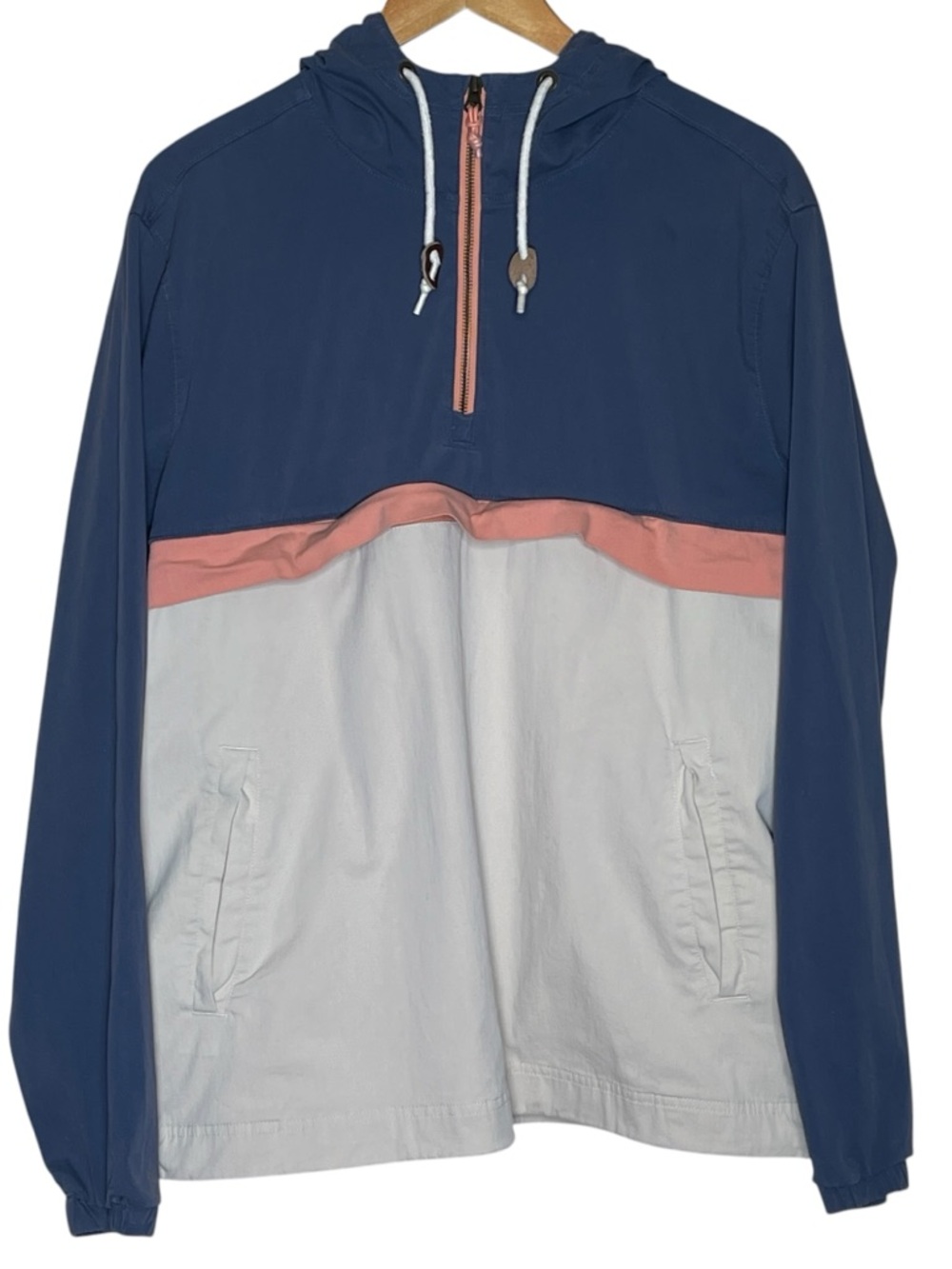 Marine Layer Anaza Anorak Size Large 1/4 Zip Windbreaker